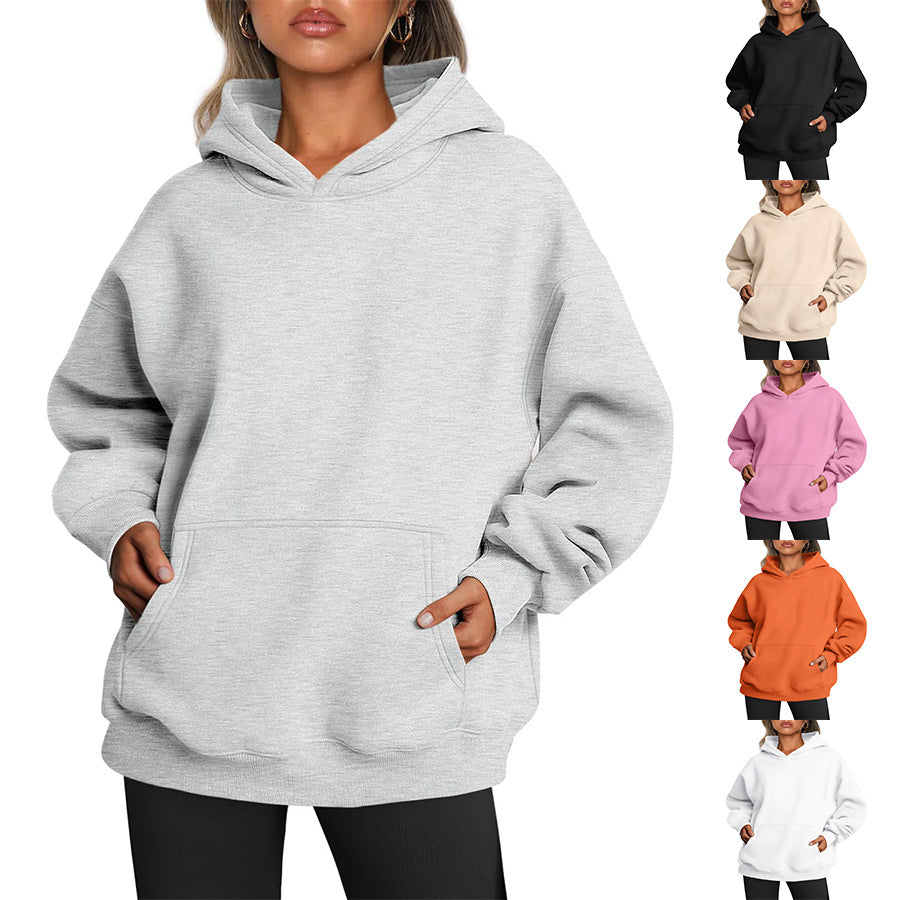 Pocket Long Sleeve Pullover Hoodies