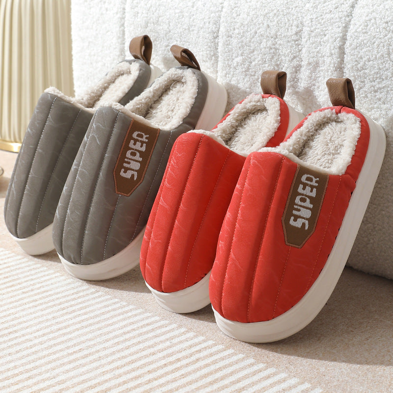 Striped Home Slippers Waterproof