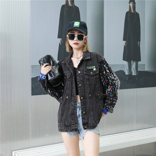 Washable Denim Coat Woman