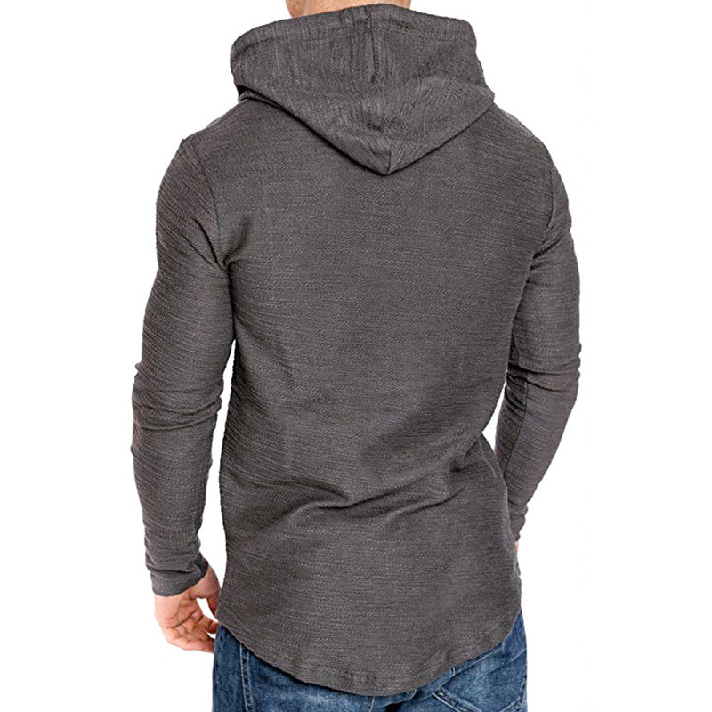 Men Hoodie  Long Sleeve Slim