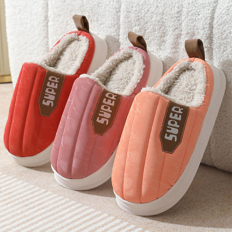 Striped Home Slippers Waterproof