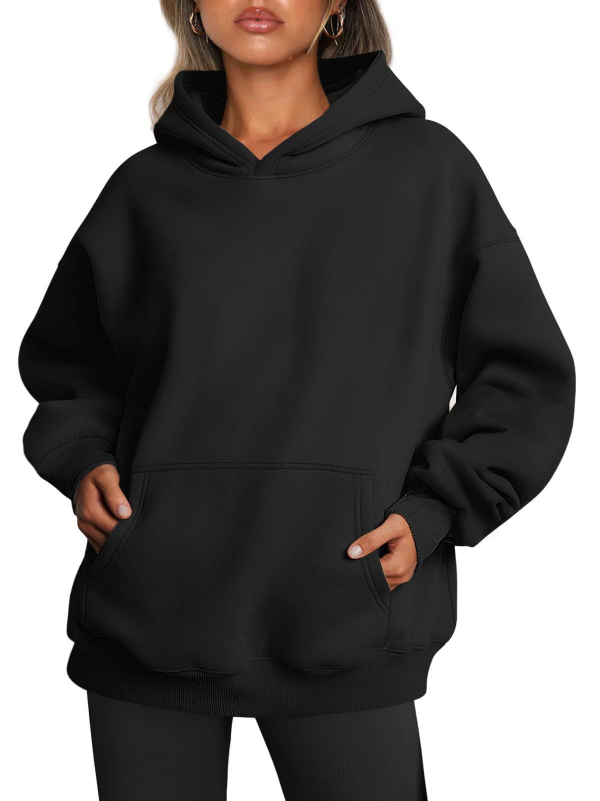 Pocket Long Sleeve Pullover Hoodies