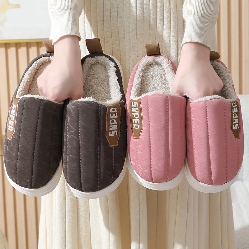 Striped Home Slippers Waterproof