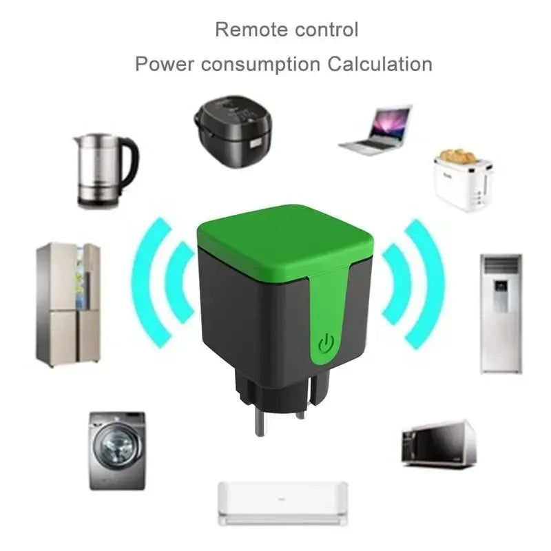 Wifi Smart Outdoor Socket IP44 Waterproof Wireless Remote Control Plug EU 16A Support Scene Linkage Alexa Google Home Vocie