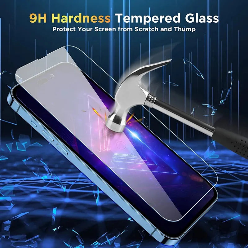 Screen Protectors for IPhone 12 13 Pro Max Mini Camera Lens Protector for IPhone 11 14 Pro MAX XS X 15 Full Cover Tempered Glass