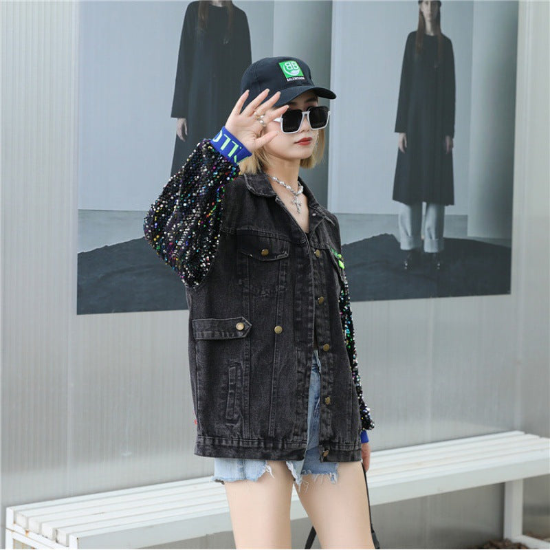 Washable Denim Coat Woman