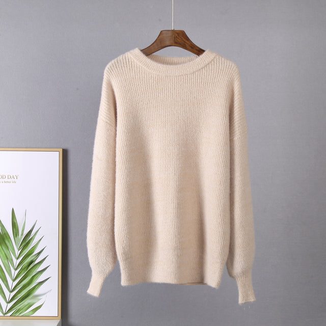 Soft Loose Knitted Cashmere Sweaters