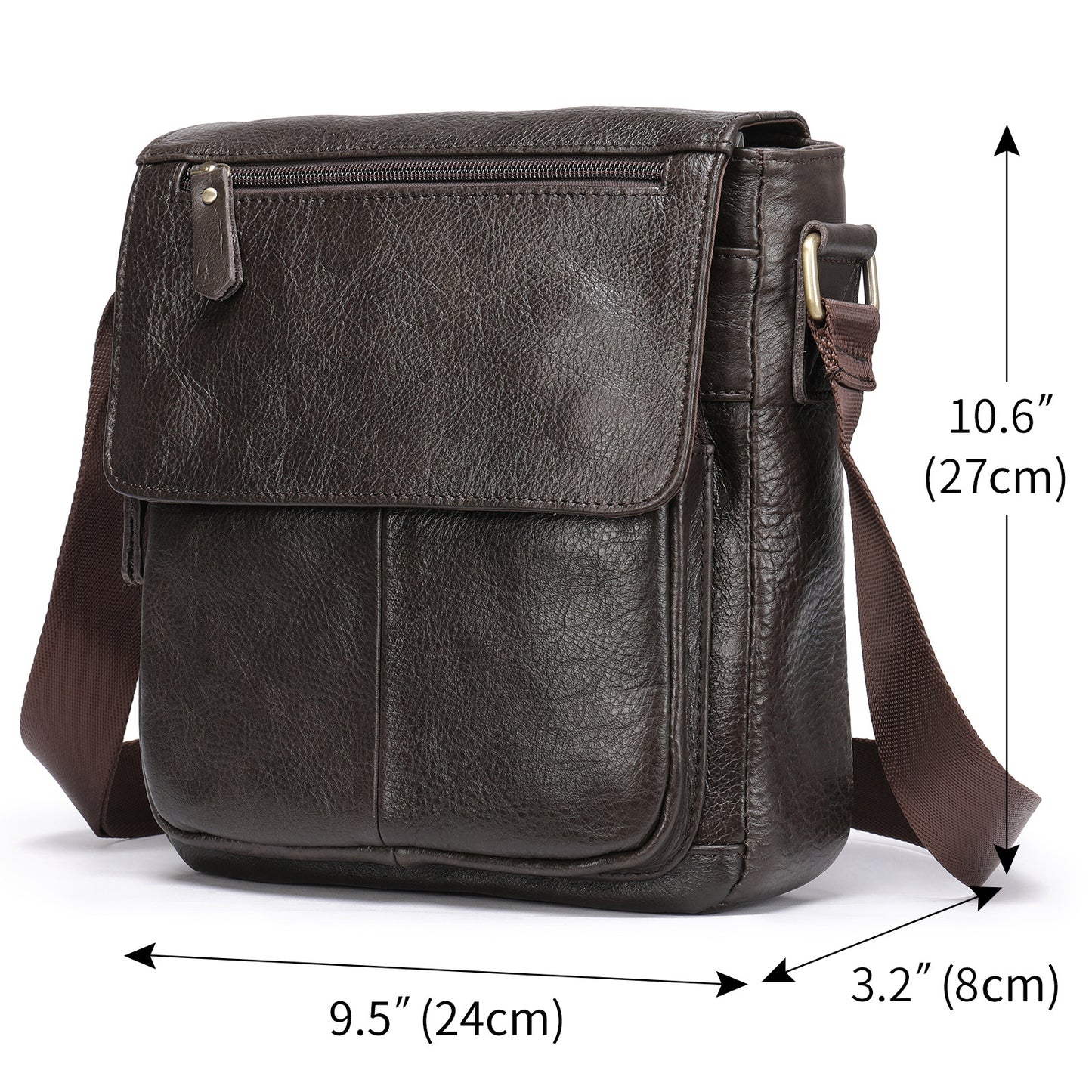 American Leather Shoulder Bag For Men